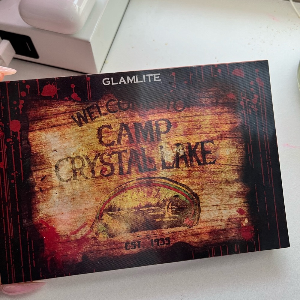 Exclusive Glamlite Friday the 13th makeup palette.